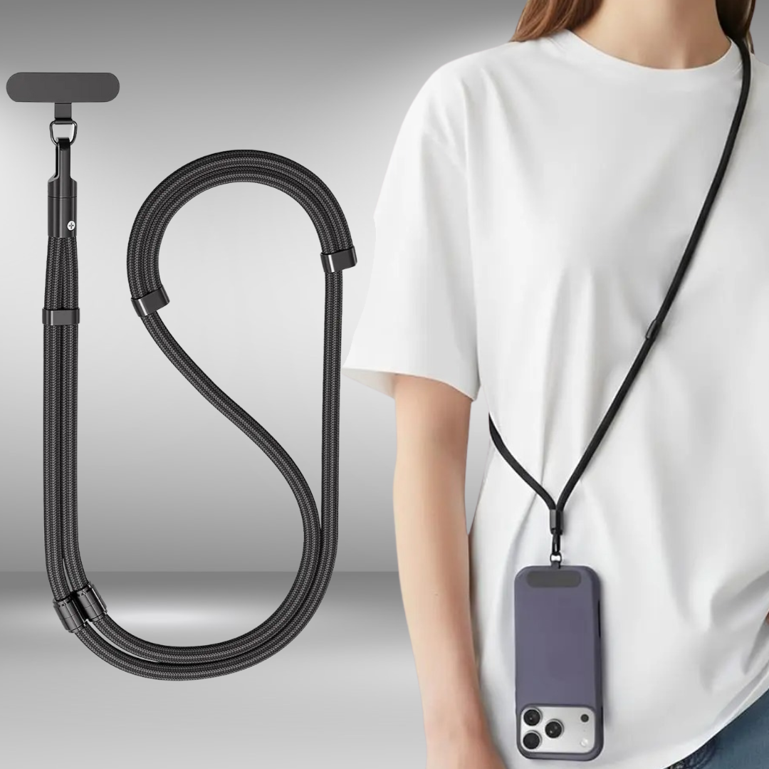 Kit Tranquillità in Viaggio: Cintura Portasoldi Impermeabile + Tracolla Universale per Telefono (Antifurto)