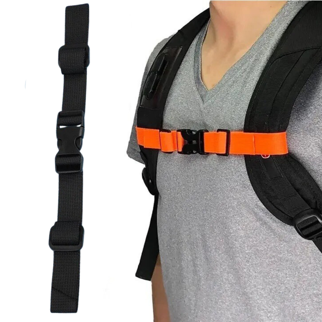 Fixation pectorale pour bretelles de sac à dos