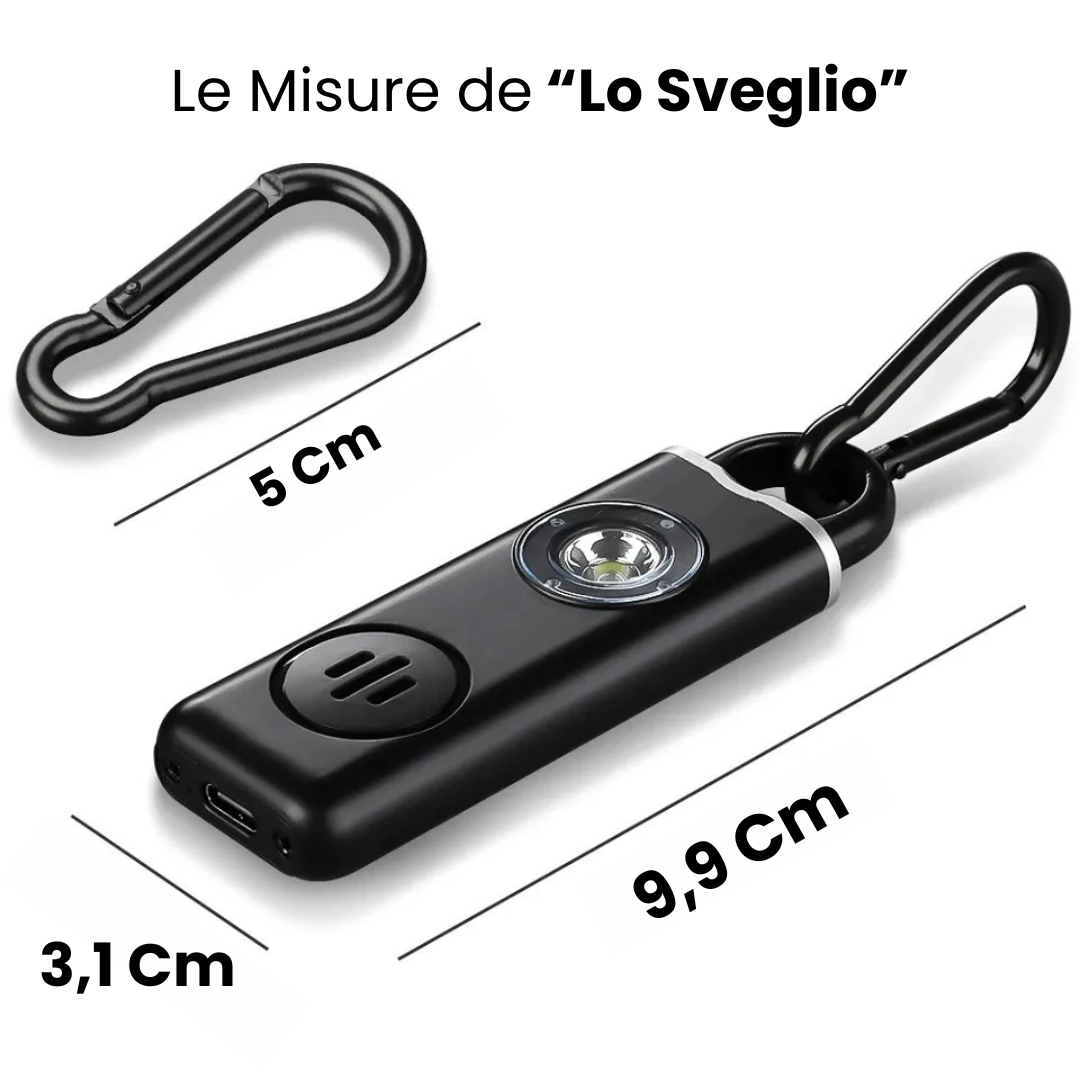 "Lo Sveglio" - Allarme Sirena Portatile Anti-Aggressione