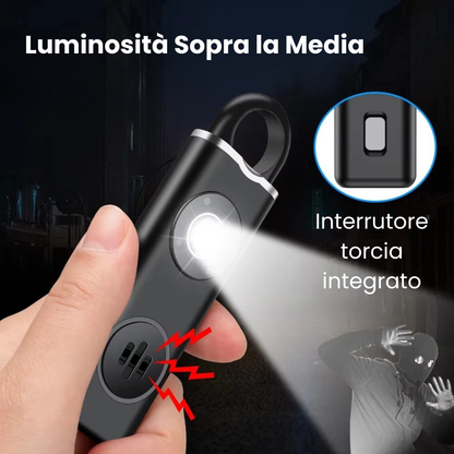1 Allarme + 1 in Regalo -  Allarme Portatile Anti-Aggressione