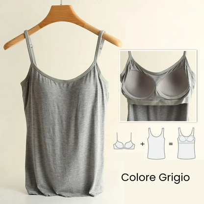 canotta 2 in 1 reggiseno