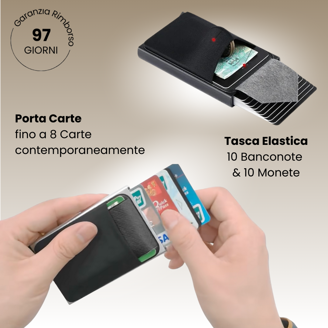 Compact™ - Portafoglio Anti-Clonazione RFID