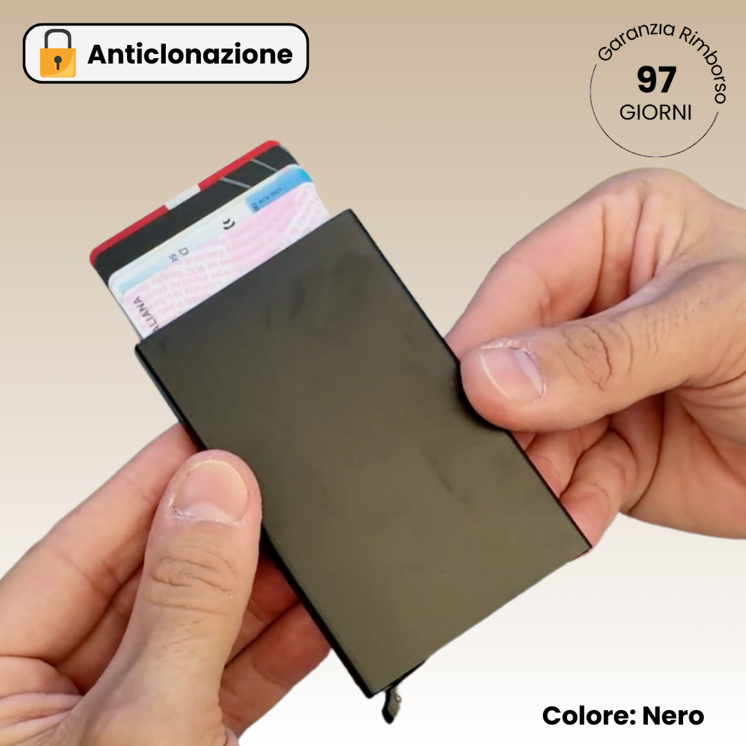 Compact™ - Portafoglio Anti-Clonazione RFID