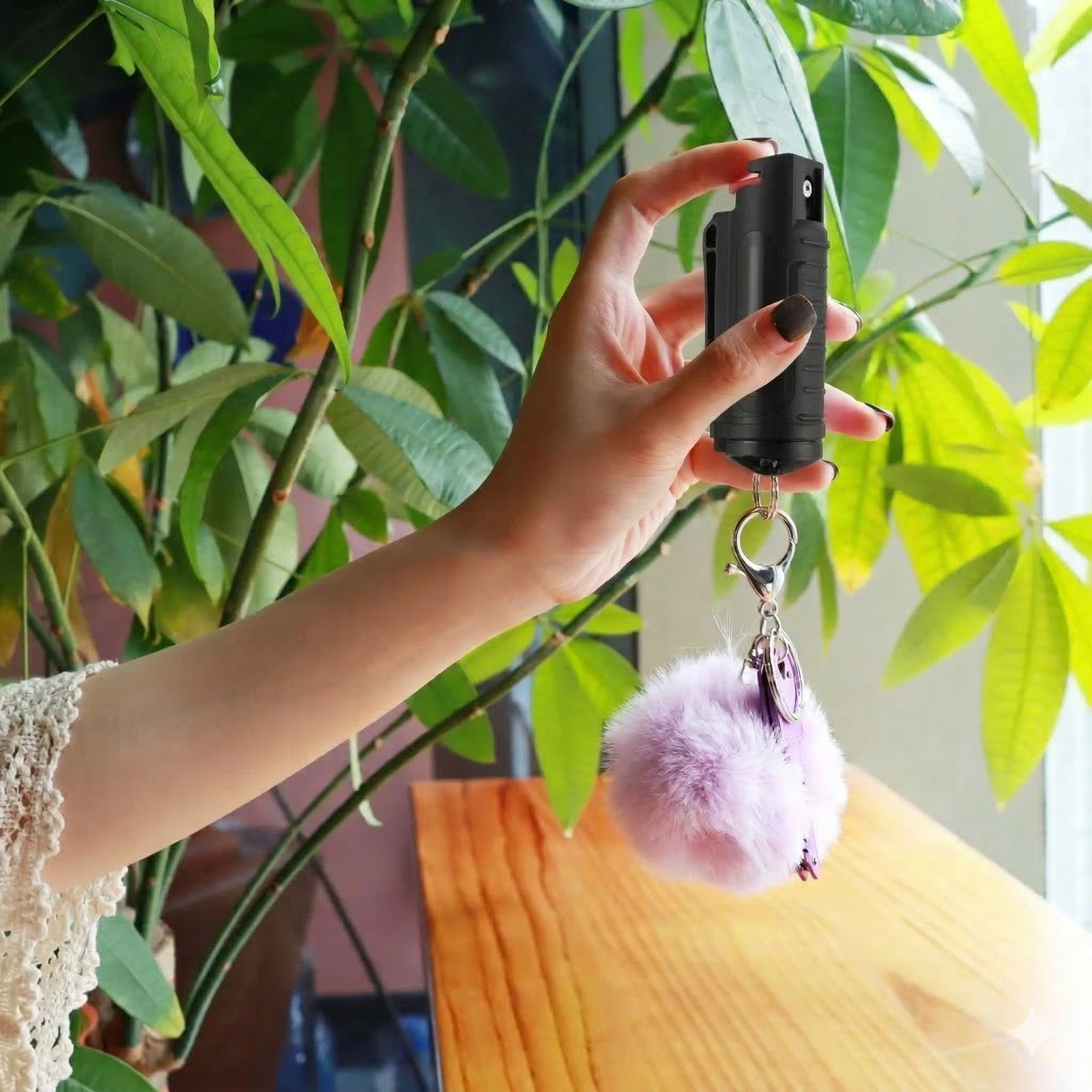 2 Défenseurs tactiques - Spray au poivre sans date de péremption