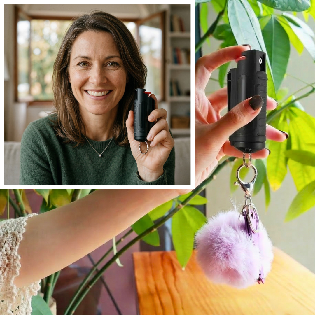 2 Défenseurs tactiques - Spray au poivre sans date de péremption