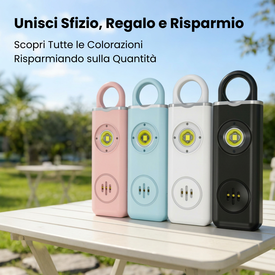 "Lo Sveglio" - Allarme Sirena Portatile Anti-Aggressione