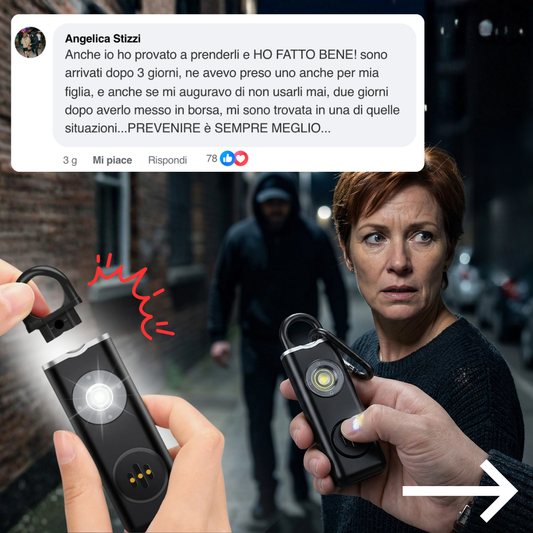 "Lo Sveglio" - Allarme Sirena Portatile Anti-Aggressione
