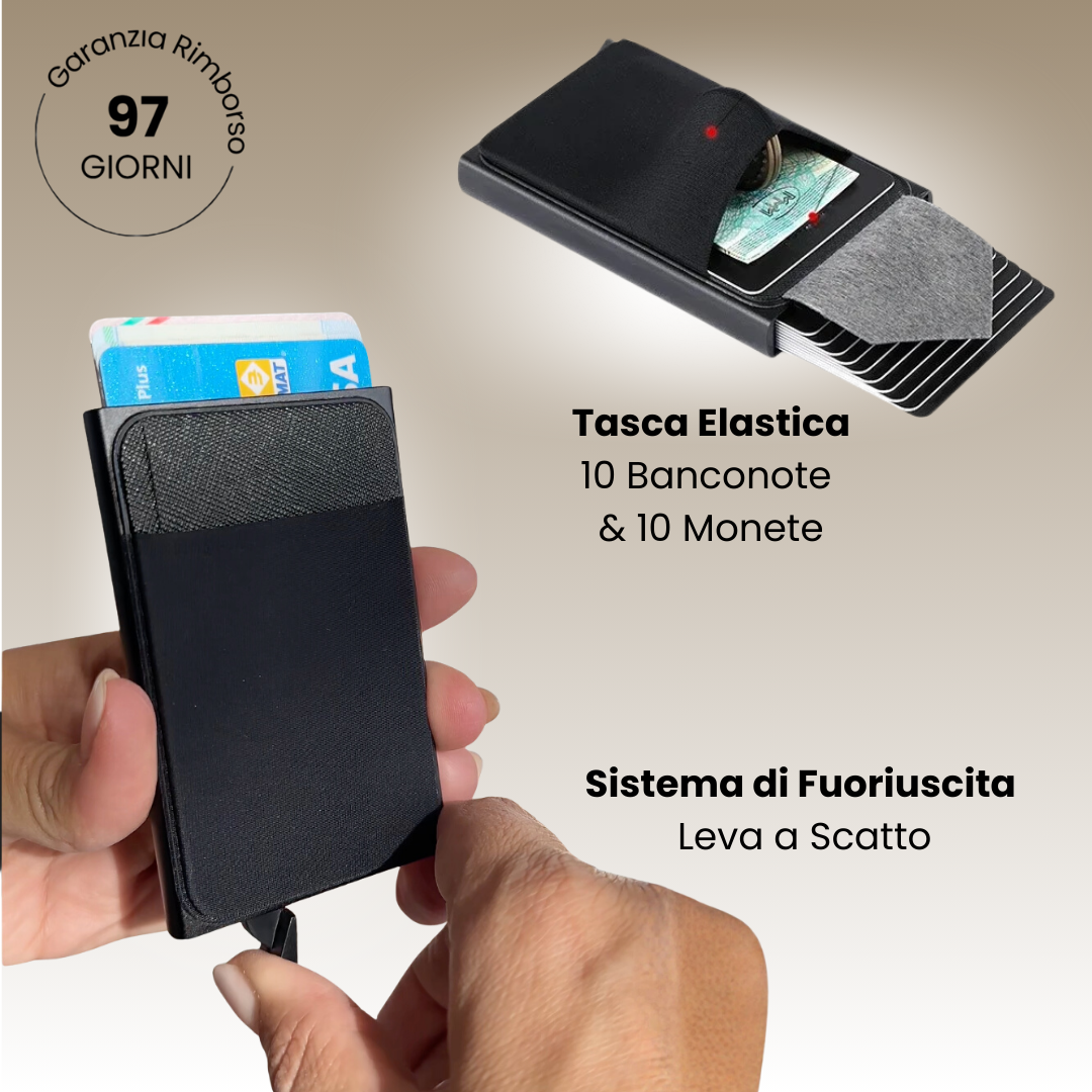 Compact™ - Portafoglio Anti-Clonazione RFID